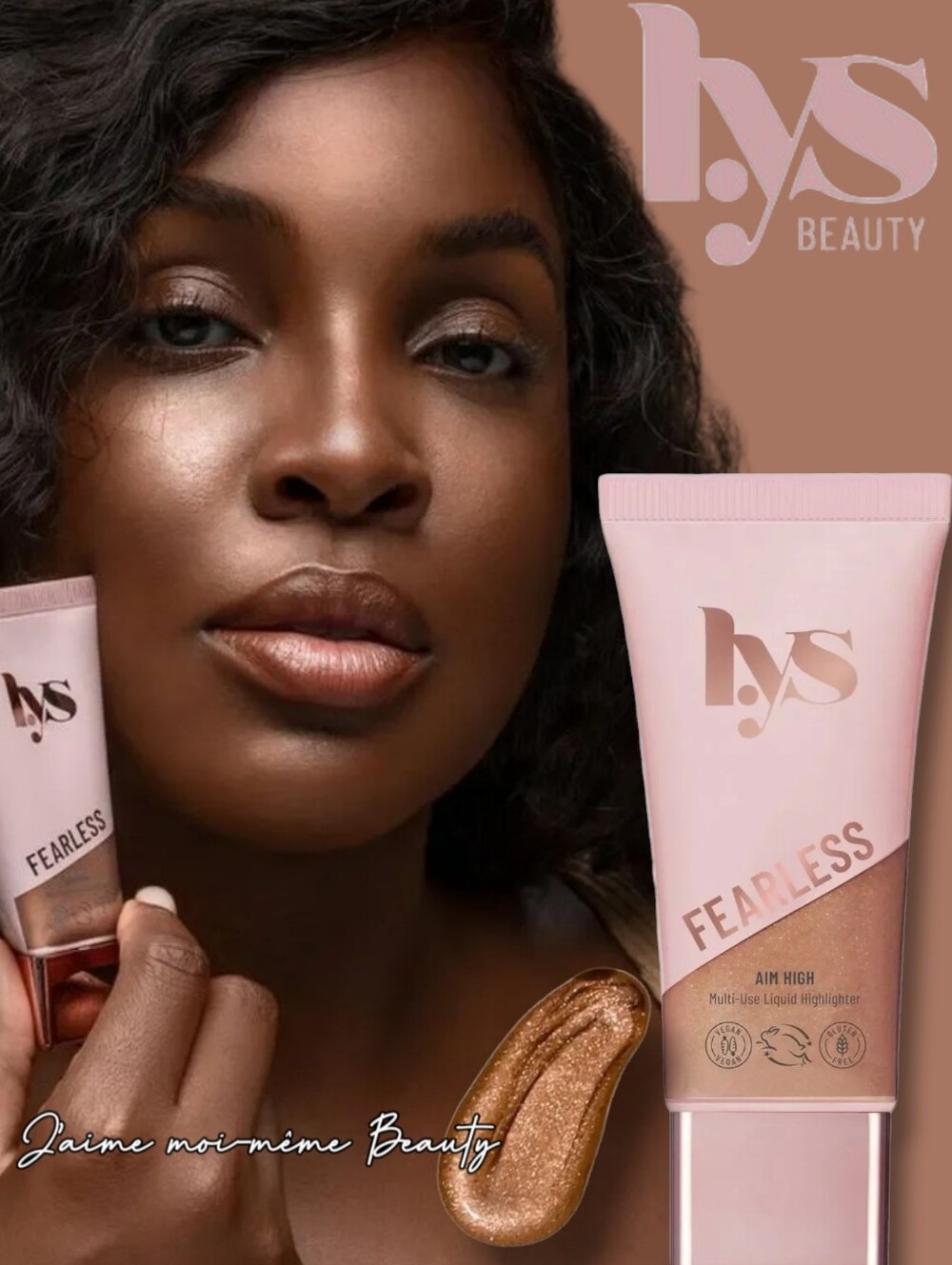LYS Liquid Highlighter in Fearless - Shimmering Light Bronze - NEW